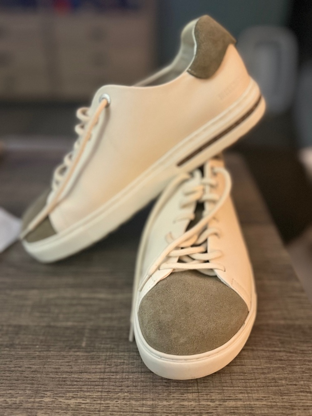 Birkenstock sneakers Bend Low Decon Pop (Natural Leather-Nubuck) W39 U.S 8-8.5)